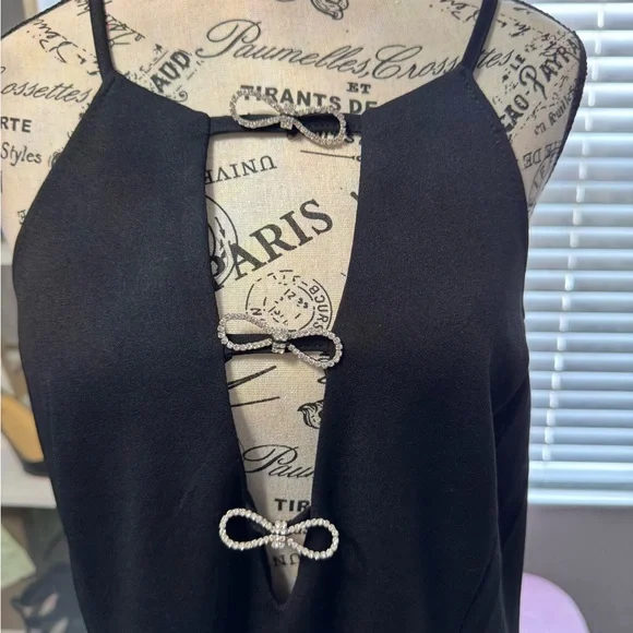 Mini black cocktail dress - Picture 2 of 5